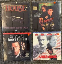 4 NEW LASERDISCS WIDE SCREEN HOUSE  KANSAS CITY  THE WAR AT HOME  HEAVEN  S PR