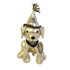 Raising Canes Plush Dog Gold Limited Edition 28th Golden Birthday With Tag