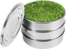 Stackable Stainless Steel Seed Sprouting Kit, 2-Tier Mesh Sprouting Trays, 1 ...