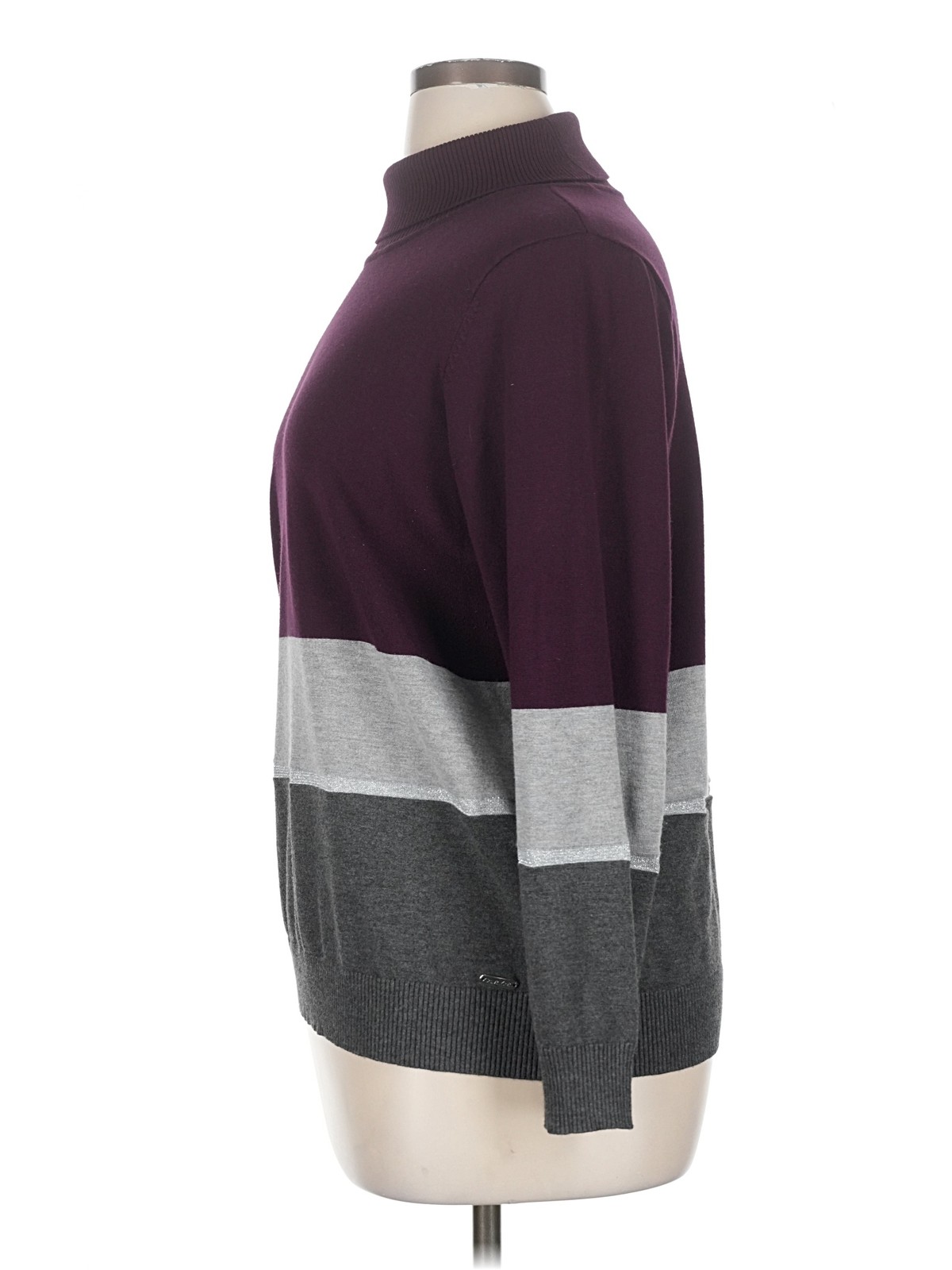 Calvin Klein Women Red Turtleneck Sweater 0X Plus thumbnail 4