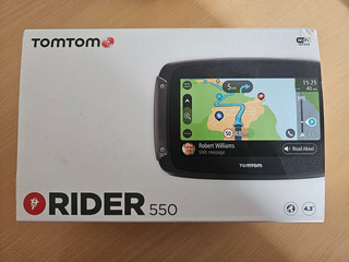 TomTom Rider 550 World Motorrad Navigationsgerät mit lebenslangen Kartenupdates
