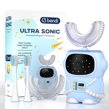 Bendi Kids U-Shaped Electric Toothbrush Ages 2-7   360  Mouthguard Design wit...