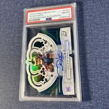 JALEN HURTS 2020 CHRONICLES CROWN ROYALE ROOKIE DIE-CUT AUTO 69/99