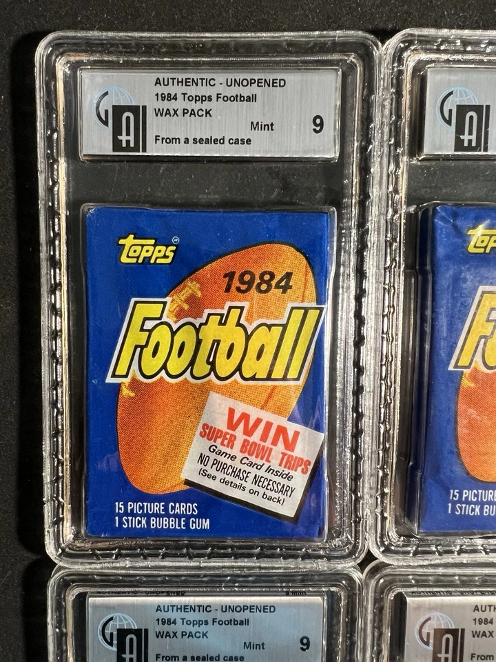1984 Topps Football Wax Pack GAI 9 - Elway, Marino Rookie RC? FROM A SEALED CASE - Image 3 of 4