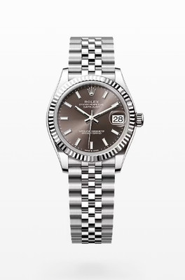 2026 Rolex Datejust 31 Rhodium Gray 278274 Index Stainless Steel Fluted Jubilee