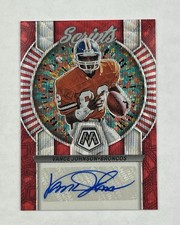 Vance Johnson 2024 Mosaic Scripts RED WAVE 07/10 SSP Autograph #S40 - Broncos