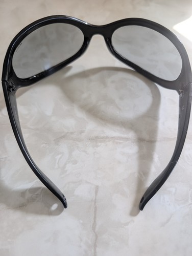 Matsuda Sunglasses 89012 Blue Wraparound Oversized Butterfly Shield 90s Japan - Picture 11 of 12