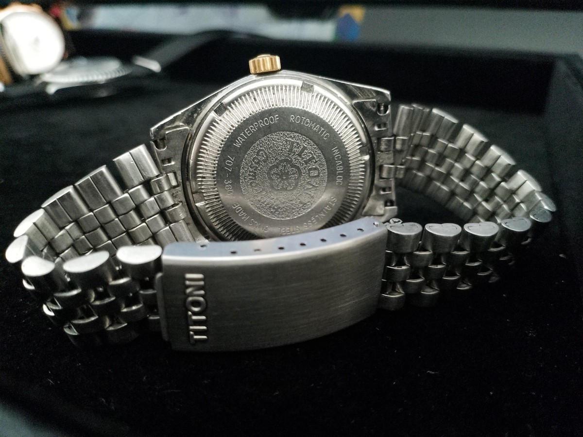 Rare Vintage Titoni Cosmo King Rotomatic 25 Jewels, Swiss, Jubilee 