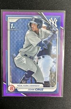 2024 Bowman - Prospects John Cruz #BP-77 Purple Border /250 (RC)