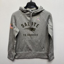 Nike Salute to Service Kids Youth Sz Medium New England Patriots Hoodie C071 -17