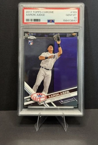 2017 Topps Chrome #169 Aaron Judge PSA 10 Rookie RC