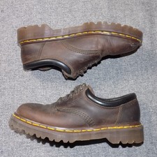 Dr. Martens 8053 Oxford Shoes Mens 6 Brown Good Vintage Made in England Leather