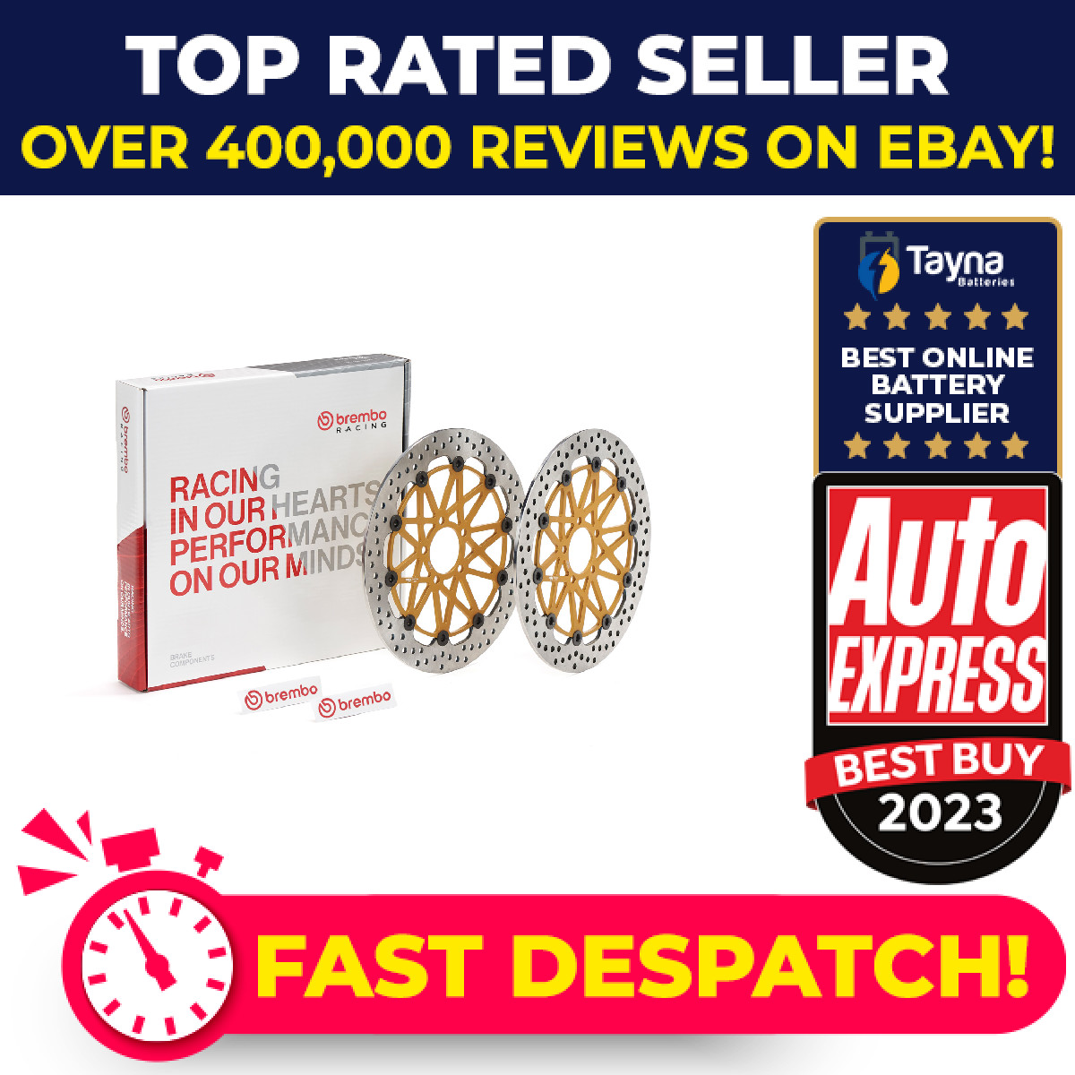 2x Motorcycle Brake Discs (pair) Front 208973717 Brembo Top Quality Guaranteed