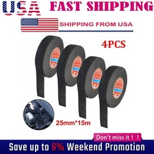 4 x rolls Cloth Tape Wire electrical wiring harness car auto suv truck 19mm 15m