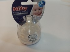 Nuby Natural Touch Infant Bottle Nipples for 3 Months