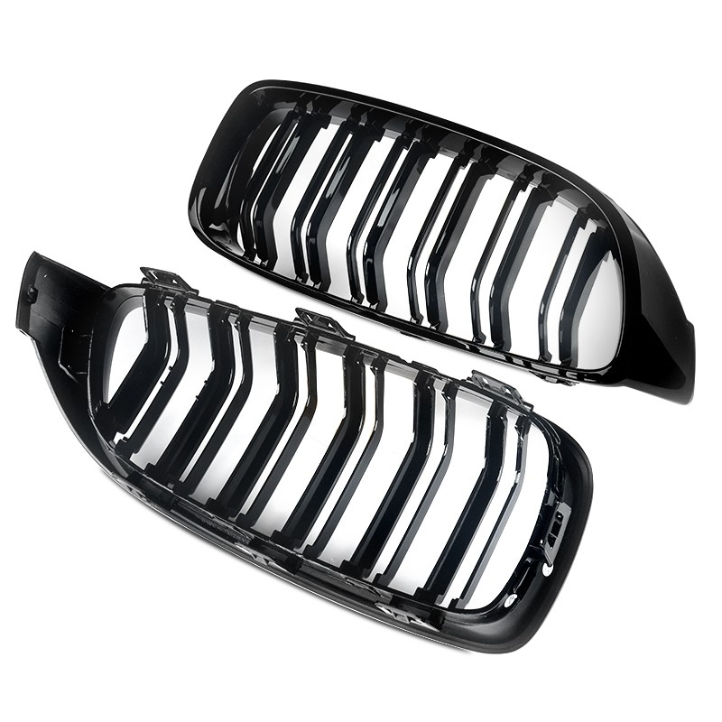 For BMW F32 F33 F36 420i 428i 430i F80 M3 F83 M4 Dual Slats Front Kidney Grille