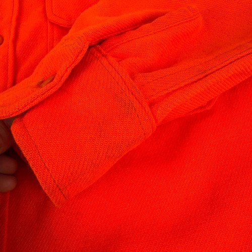 Vintage Woolrich Herren Gr. M Blaze Orange Langarm Jagd Flanell *lesen - Bild 9 von 10