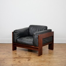 Afra & Tobia Scarpa, Poltrona Bastiano (1 di 2), 1962, Gavina palissandro e pelle