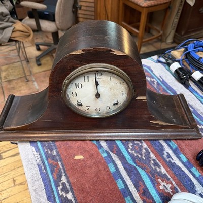 Vintage INGRAHAM MANTLE CLOCK Napoleon Hat Shape | eBay