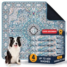 Washable Pee Pads for Dogs 4 Pack Puppy with Pheromones 2026 18"x24"