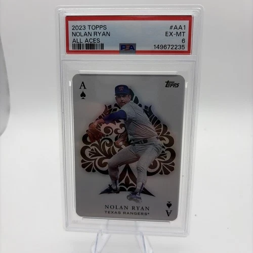 2023 Topps All Aces Card For Nolan Ryan PSA 6.