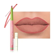evpct Coral Red Triangle Lip Liner Pencil Stick for Women Retractable Lips Li...