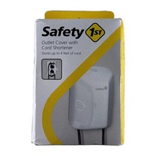 Safety 1st Outlet Cover with Cord Shortener for Baby Proofing White / Cream