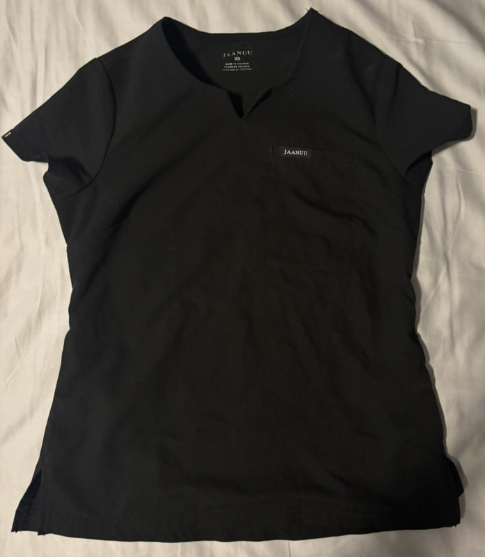XS Black Jaanuu Scrub Top Womens