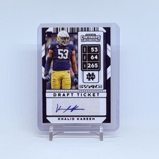 KHALID KAREEM 2020 CONTENDERS DRAFT COLLEGE TICKET ROOKIE RC AUTO Q4854