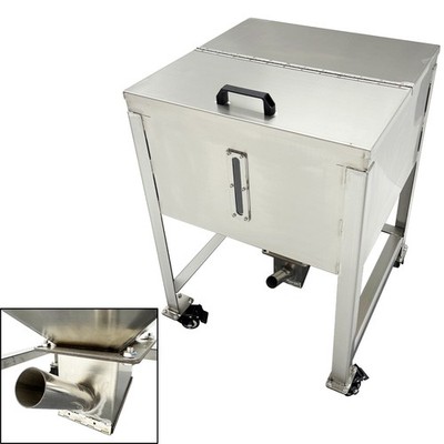 150L Industrial 304 Stainless Steel Hopper Industrial Storage Loading Bucket