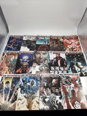 IDW Comics Infestation Lot of 14. Transformers, G.I. Joe, Ghostbusters, MORE