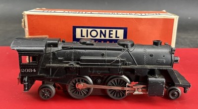 Vtg Lionel No. 2034 Locomotive Postwar Train w/ Original Box 027 Nice Tested