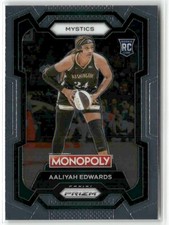 Aaliyah Edwards RC 2024-25 Prizm WNBA Monopoly Washington Mystics #13