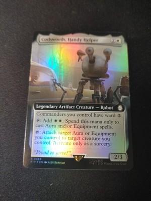 Codsworth, Handy Helper EXTENDED ART FOIL - Magic MTG