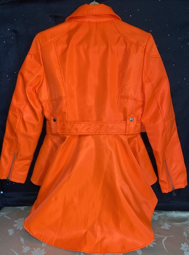 Azalea Wang neonorange Jacke mit Gürtel Schößchen 2XL (FÄLLT KLEIN AUS - siehe Maße - Bild 2 von 15