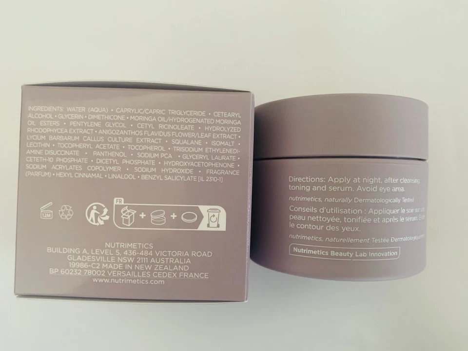 Nutrimetics Restore Pro Crema de Noche 60 ml Crema de Noche Antiedad Nuevo Embalaje Foto 3 de 4