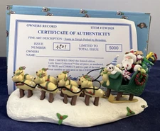 Harmony Kingdom~Coyne's & Company~Little Street Collection~UP, UP & AWAY~NIB~LED