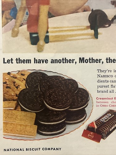 Nabisco Cookies: Let Them Have Another Mother Oreo Vintage Print Ad - Picture 3 of 4