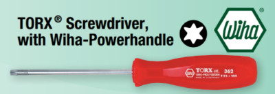 T20 TORX SCREWDRIVER WITH WIHA POWERHANDLE -WIHA ITEM NO. 7836235(FT))