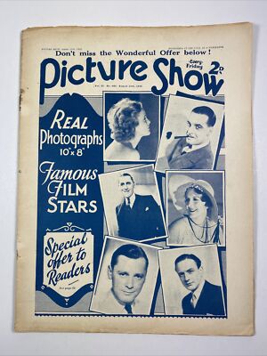 PICTURE SHOW movie Magazine August 13, 1932 Marion Davies