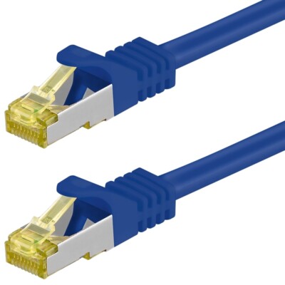 Patch-/Netzwerk-LAN-Kabel Cat6a mit Cat7 Rohkabel 500 MHz RJ45 S/FTP PiMF