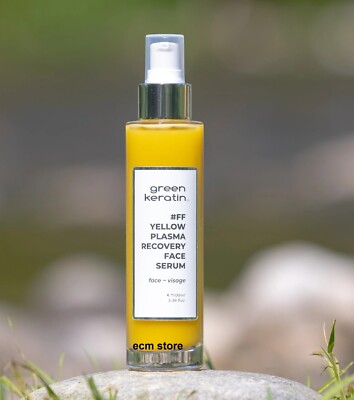 Green Keratin YELLOW PLASMA Repair Face Serum 100 ml /EBUP