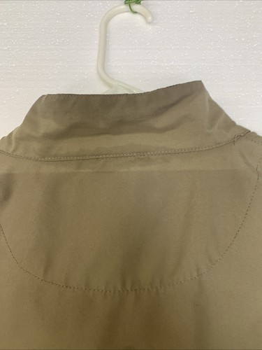 Austin Golf Tour Collection S/S Mens 1/4 Zip Pullover Wind Shirt Brown - Picture 16 of 16