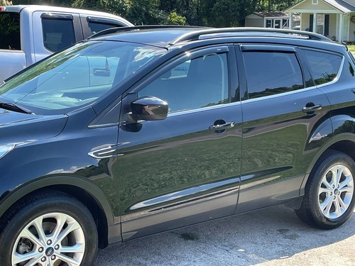 AVS Smoke Rain Guards Vent Visors Shade for 2013 - 2019 Ford Escape 4 Piece Set - Picture 4 of 4