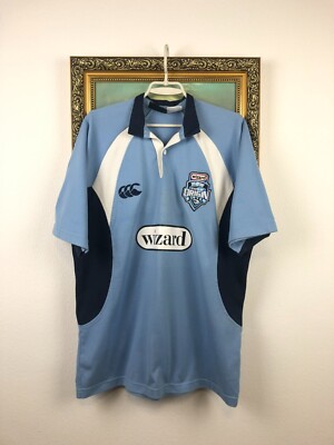 Vintage NSW Blues Rugby Jersey Blue NRL NSWRL Shirt Rare Mens