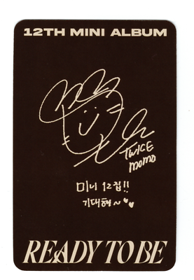Twice Momo Photocard | Ready To Be | eBay
