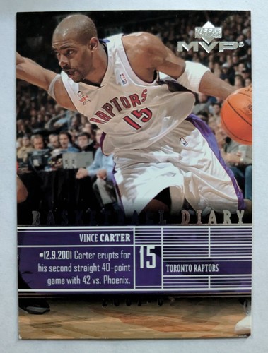 VINCE CARTER, 2002-03 UPPER DECK MVP #B12, RAPTORS
