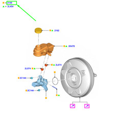 Maître-cylindre de frein Ford KA