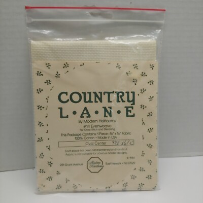 Country Lane By Modern Heirlooms 14 Evenweave Oval Center Fabric Cloth 16X16