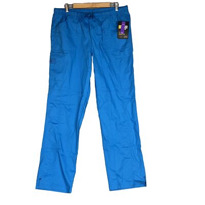 Wonder Wink Women s Cargo Srub Pants XL Tall Blue Premium Stretch Modern